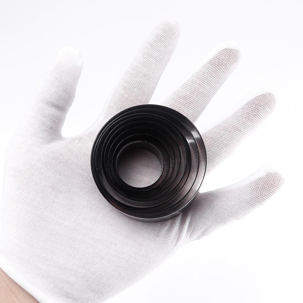 1set DIY Leather Handicraft Cutting Die Template, Circular Hollow Punching Mold- Diameter 25-60mm, Circular Leather Cutting Tool