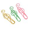100Pcs Fancy Paperclips Music Note Style Anti Slip Metal Box Packed Cute Paper Clips for Notebook Sc