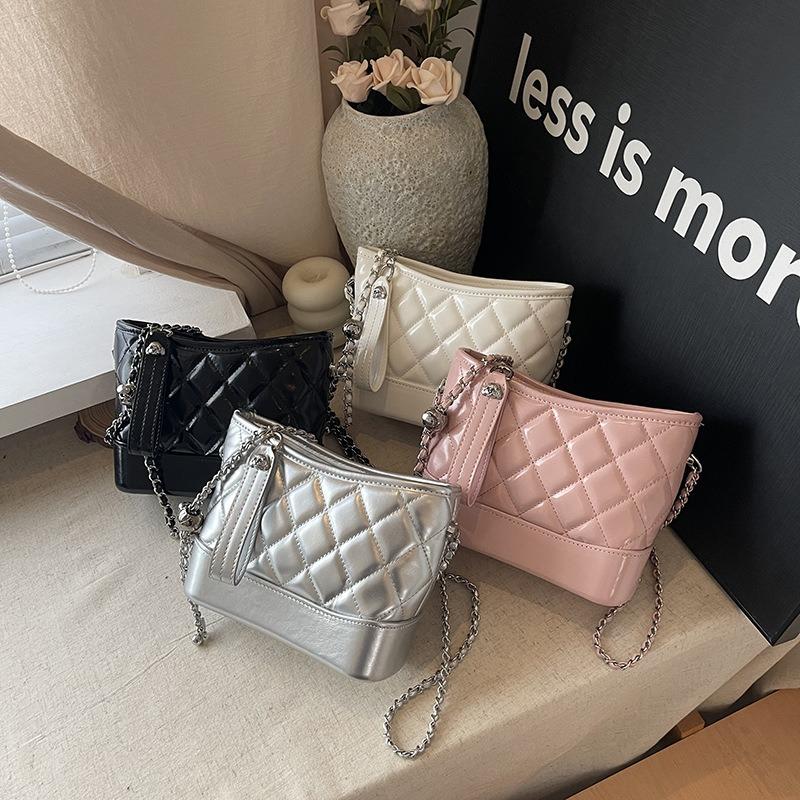 Premium Texture Rhombus Chain Messenger Bag Small Bag Women's Small Satchel Versatile Fashion Shoulder Bag