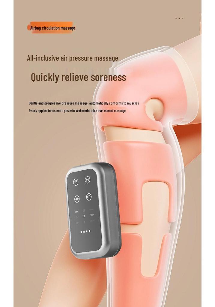 Leg Slimming Multi-Functional Air Wave Massager: Electric Pneumatic Decongestant with Constant Temperature Hot Compress