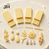 Earring Making Kit 4Pcs/Set Clay Gel Ball Makers, Polymer Rollers, 2mm 3mm 4mm 5mm Flower Petal Mold Sphere Shaper Nail Art Bead Rollers for