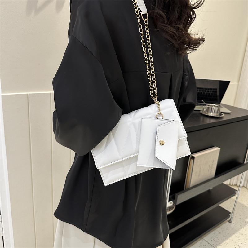 Sac bandoulière tendance pour femme Sac à bandoulière simple et élégant en cuir PU vintage