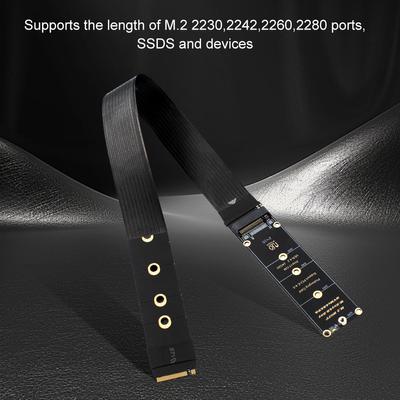 M.2 NVME NGFF M-Key SSD Extension Cable Support PCle4.0 NGFF M-Key PCIe4.0 SSD Extention Card M.2 NVMe SSD Extension Cable