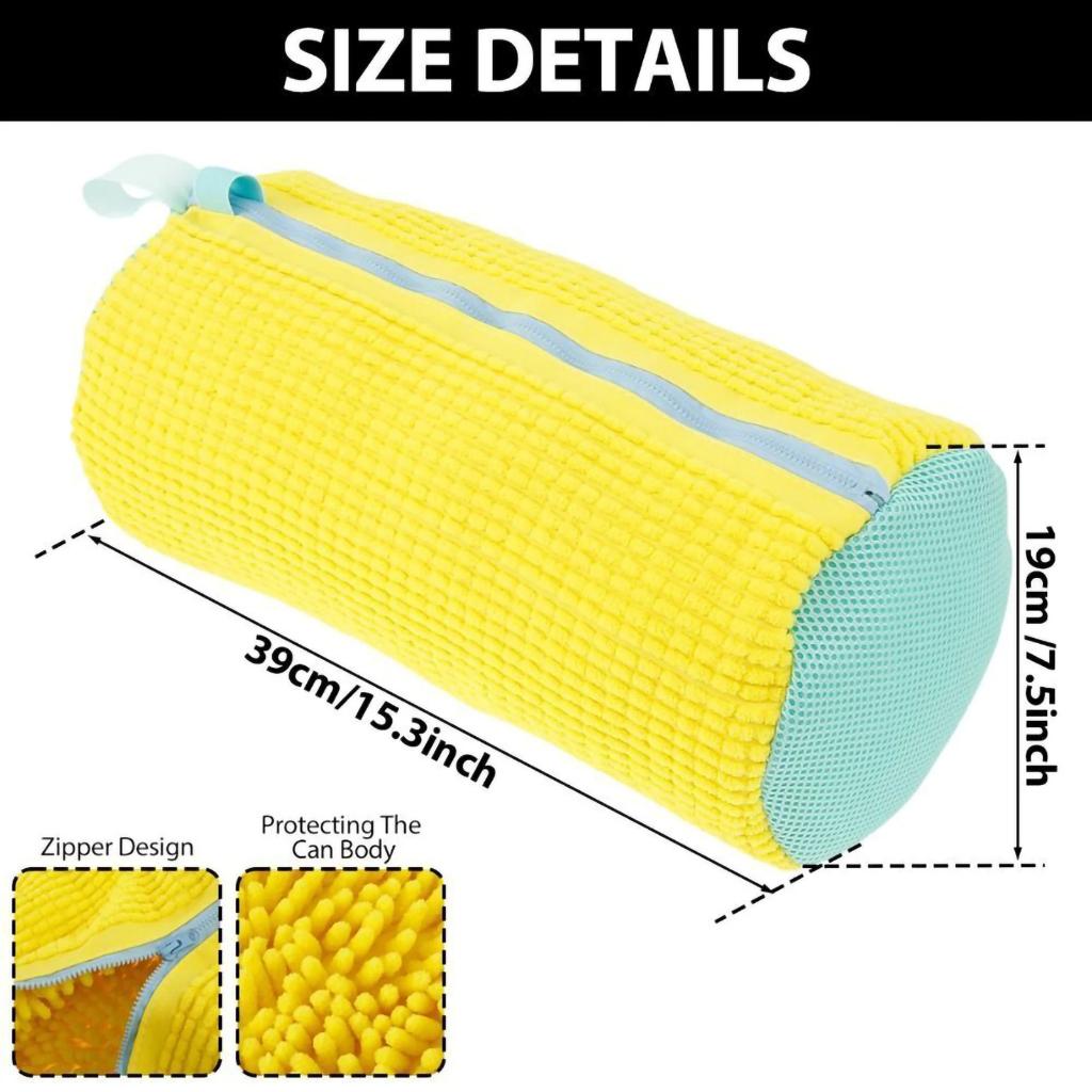 2 Units Washing Shoes Bag Cotton Laundry Net Fluffy Fibers Easily Remove Dirt Washing Bags Anti-deformation Shoes Clothes Organizer
