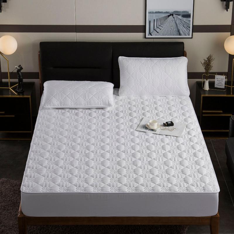 Folha cabida: Peça única de sanduíche de algodão puro, capa protetora Simmons, capa de colchão antiderrapante espessada, colcha removível com tudo incluído