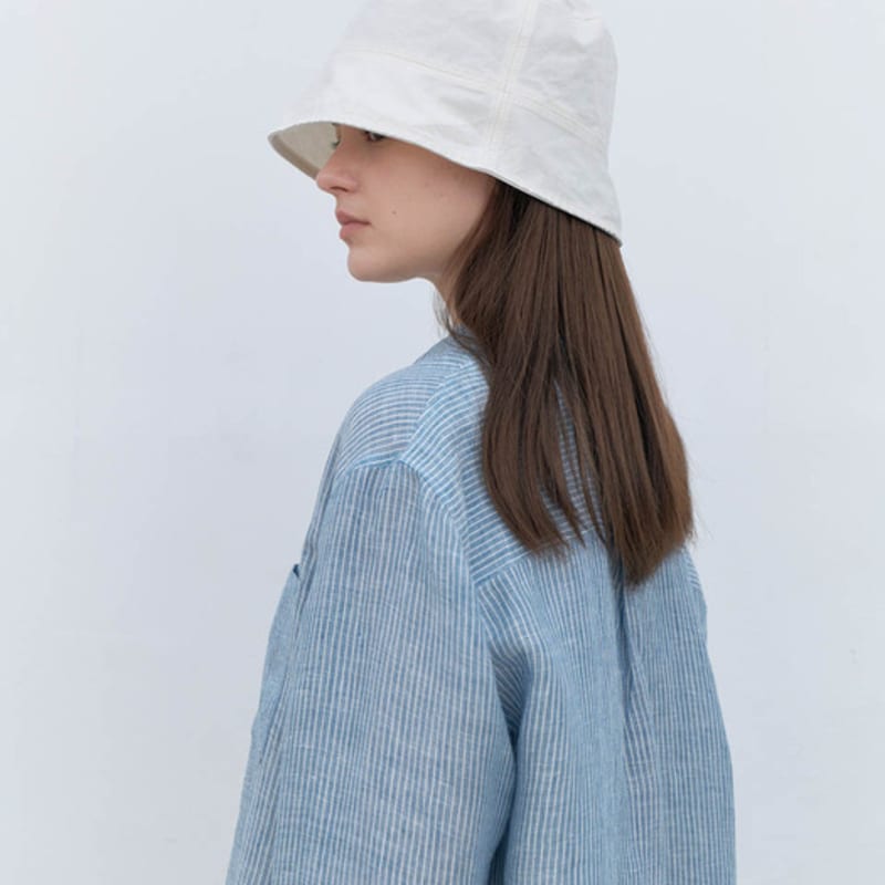 AYU Cotton Bucket Hat-ivory