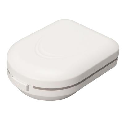 Etui na aparat słuchowy Przenośne Mini Storage Kształt łuku Wodoodporny Wzmacniacz dźwięku Pudełko ochronne Białe L