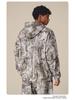 Men's Autumn 2025 Y2K Camouflage Hoodie - American Trendy Desert Tree Branch Design