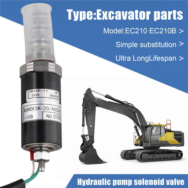 Wytrzymały-8230-32080 SA8230-32080 Części do koparek EC210 EC210B Koparka Pompa hydrauliczna Zawór elektromagnetyczny Do Volvo EC290 240