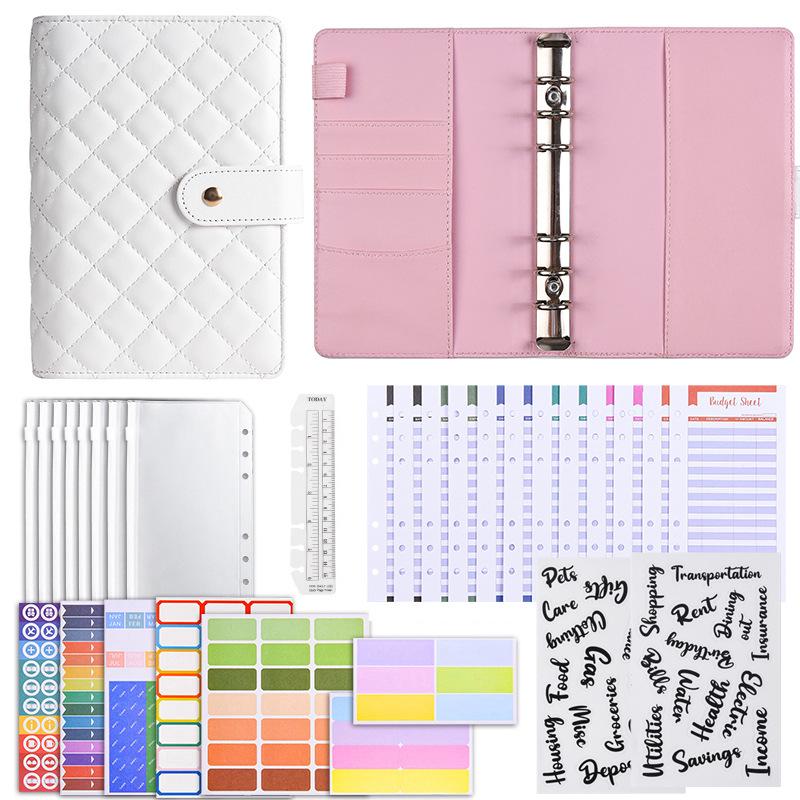 A6 Macaron Handy Notizbuch: PU-Leder Umschlagmappe & Bargeld-Organizer