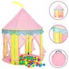 93680 vidaXL Children's Play Tent Pink 100x100x127 Cm