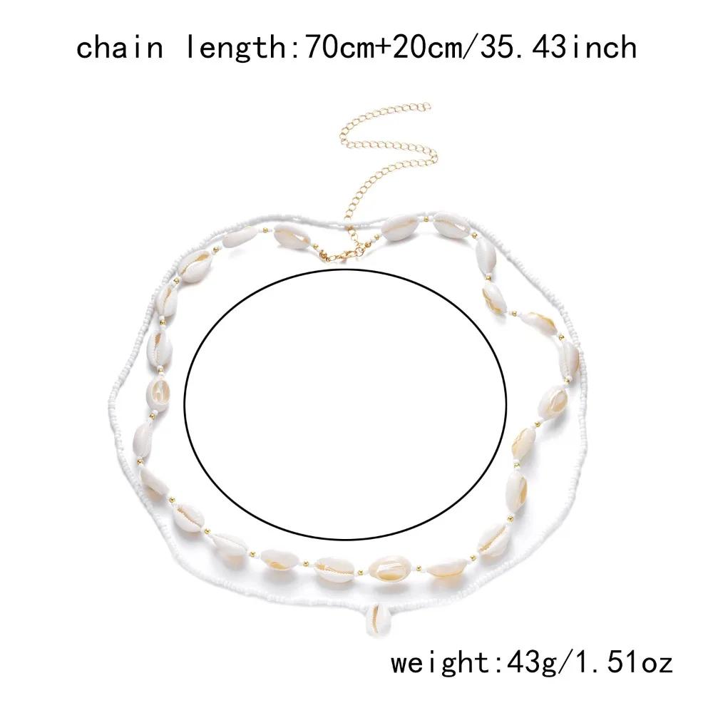 New Seashell Boho Waist Chain Starfish Beads Belly Chain Multilayer Pearl Bohemian Style Belt Women