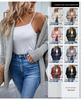 Drizzle 2023 Women's Batwing Sleeve Knitted Cardigan Sweater Solid Color, European & American Style.