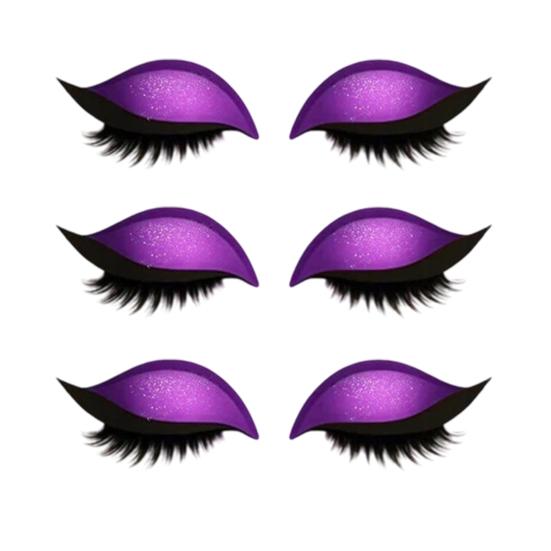 1/2/3/4/5 Pairs Lazy Eye Shadow Eyelash Patch 2-in-1 Eyeshadow Eyelashes Makeup Stickers