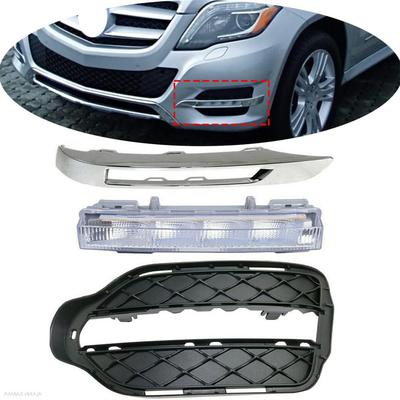 3Pcs Front Fog Driving Light ASSY Left Side For Mercedes Benz X204 GLK350