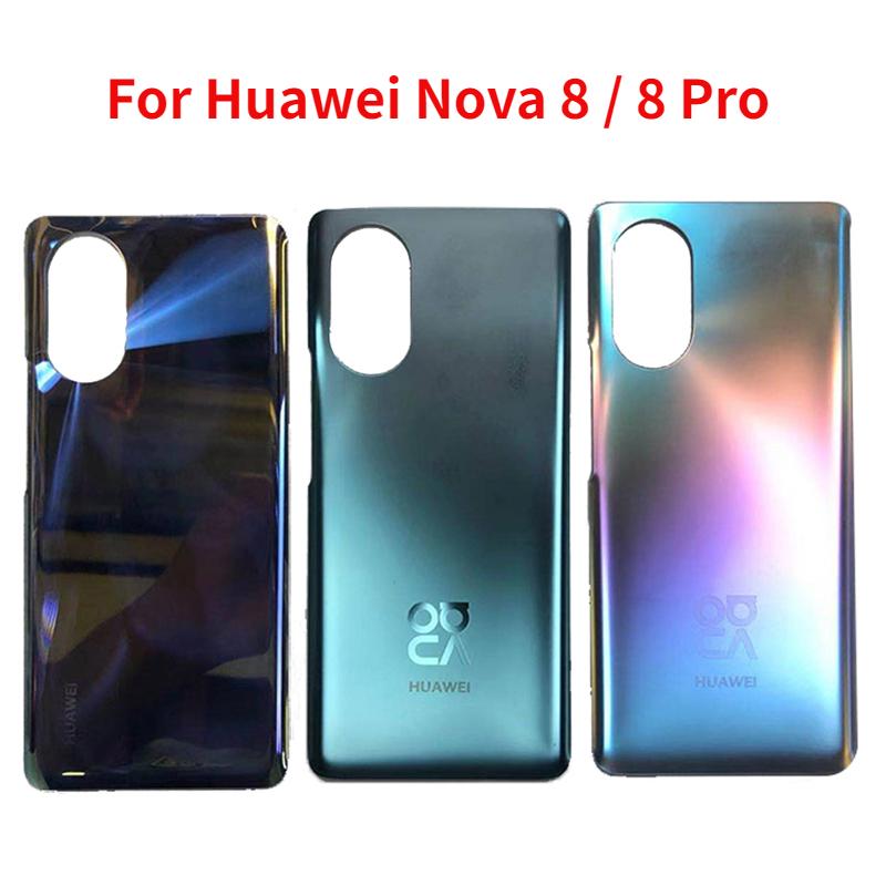 

Заднее стекло корпуса для Huawei Nova 8 Nova 8 Pro Замена задней двери с аккумулятором