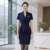 Teluoman Elegantes Dreiteiliges Sommer-Business-Kostüm für Damen