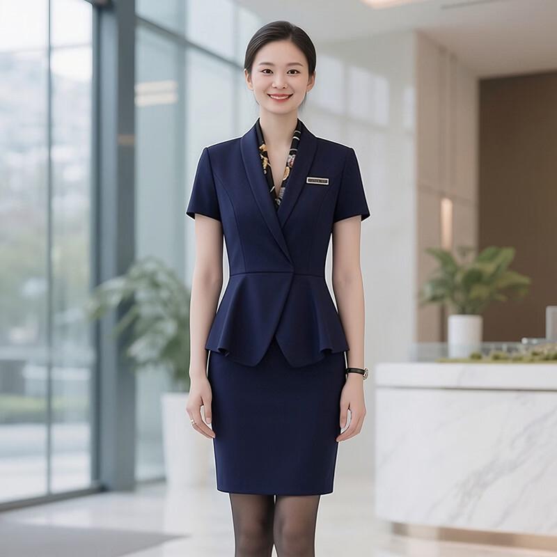Элегантный женский летний профессиональный костюм-тройка Teluoman S