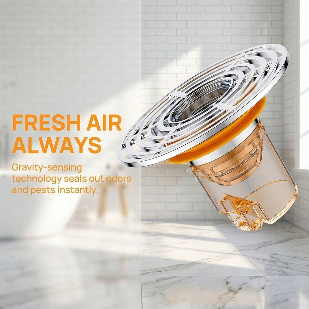 One-Way Drain Valve Drain Filter Magnetic Self-Closing Shower Drain Floor Drain  Bath Shower