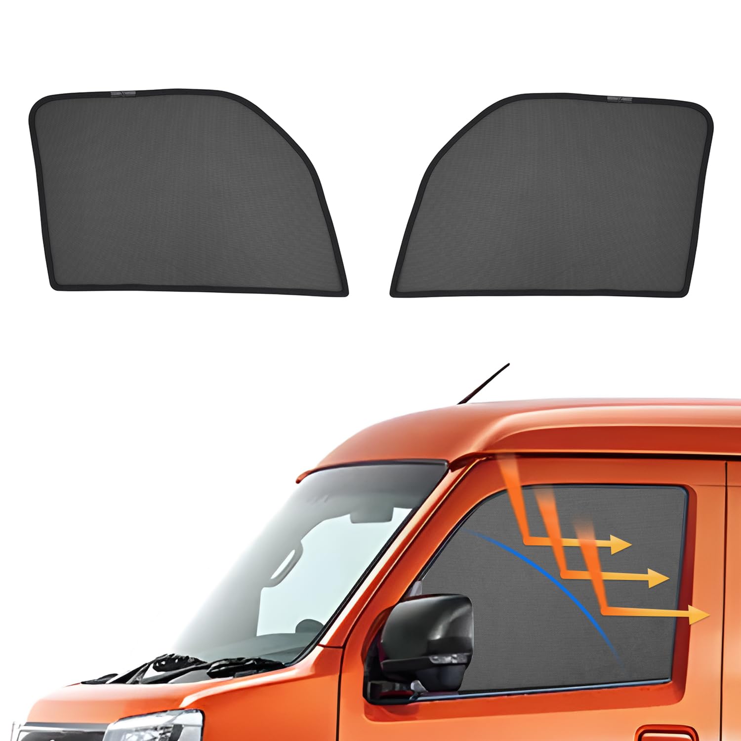 

Cartist 2025 Новейшая модель Сетки и сетчатые шторки для нового Daihatsu Atrai серии S700 Декабрь 2021 Блокировка света Автомобиль УФ-свет Инструкции Легкий интерьер чёрный