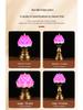 LED Lotus Flame Lamp: Floating Candle Holder with Plug-in/Battery Options, Ideal for Home or Buddha Offerings