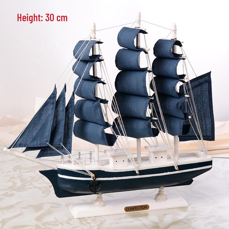 Creative Mediterranean Sailboat Desk Ornament for Students