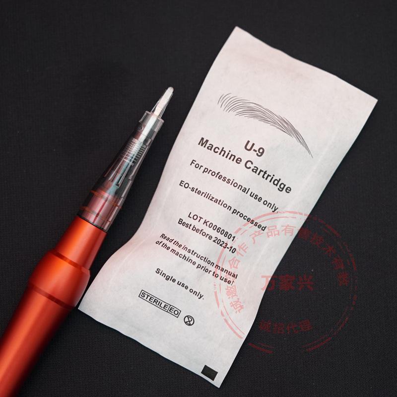 Kaşlar İçin U Şekilli ve Kavisli İğneli Anestezi Gerektirmeyen Kalıcı Makyaj Makinesi