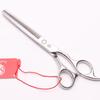 Purple Dragon 5.0-8.0 inch Silver Pet & Barber Hairdressing Scissors Set: Flatting, Serrated, Thinning
