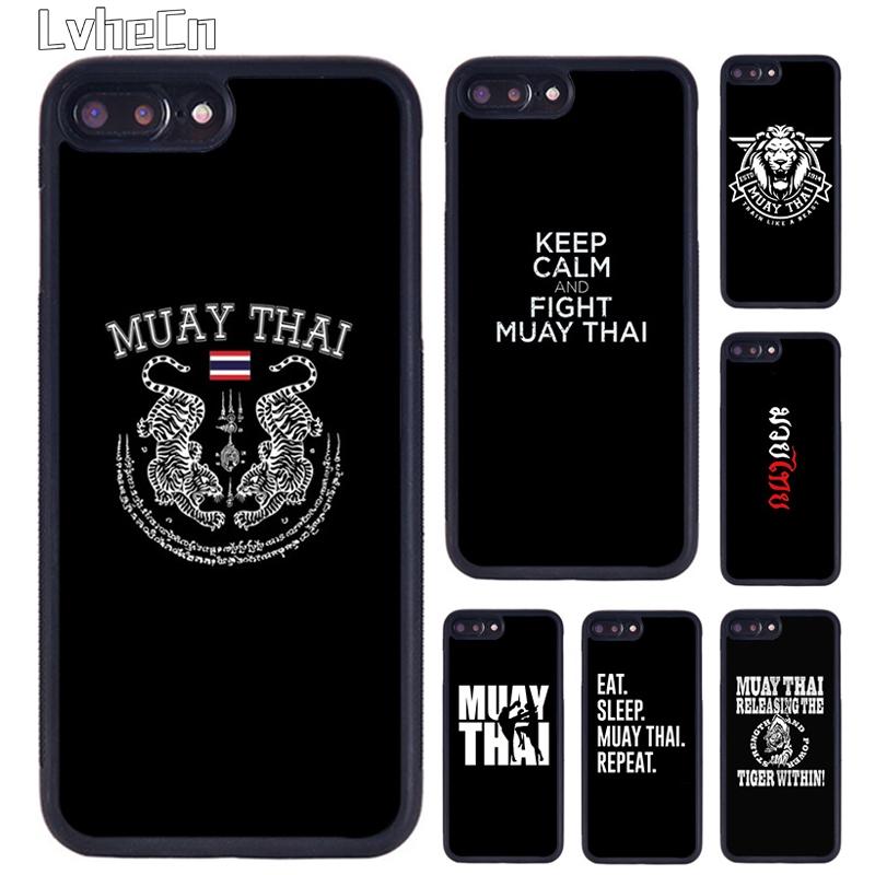 Muay Thai Kickboxing Fight Phone Case For iPhone 17 Air 14 15 16 16e 13 12 Max Cover For Apple 11 Pro Max Plus