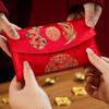 Festive Lucky Money Pocket Embroidery Money Bag Gift Bag Chinese Red Envelope  Christmas Gift
