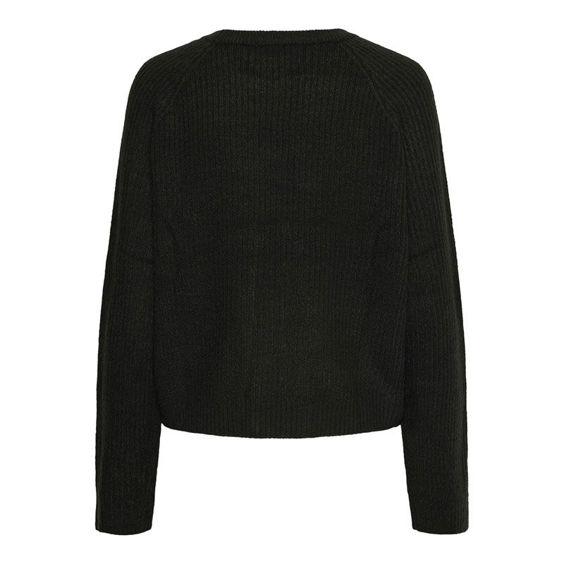 Women's Olla Round Neck Fine Knit Sweater PIECES