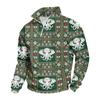 Men's Casual Quarter-Zip Stand Collar Sweatshirt with Christmas Print, Holiday Pullover