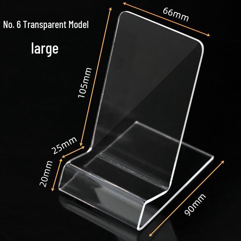 Akrylowy Stojak na Telefon - Kreatywny Wystrój Akademika Przezroczysty Wyświetlacz