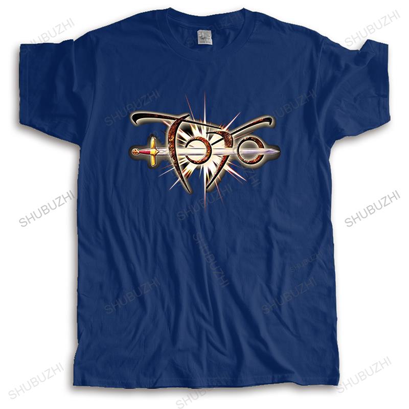 Mens Luxury Brand Clothing Cotton T Shirt Summer Black Tees Top TOTO Rock Band Legend Homme Black Streetwear Casual Cool T-shirt