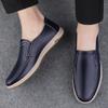 New Minimalist Design Handmade Genuine Leather Mens Comfort Loafers Casual for Men Hot Sale Office Dating Genuine Leather Shoes