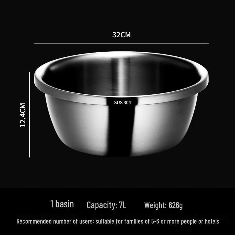 Lijia 304 Edelstahl Mehrzweck-Küchenschüssel