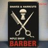 Retro Barber Shop Metal Sign Vintage Salon Wall Art Man Cave Decor Rustic Gift