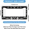 Butterfly License Plate Frame Beautiful Butterflies Flower License Plate Personalise Stainless Steel Metal Car Plates Funny License Plate Frames