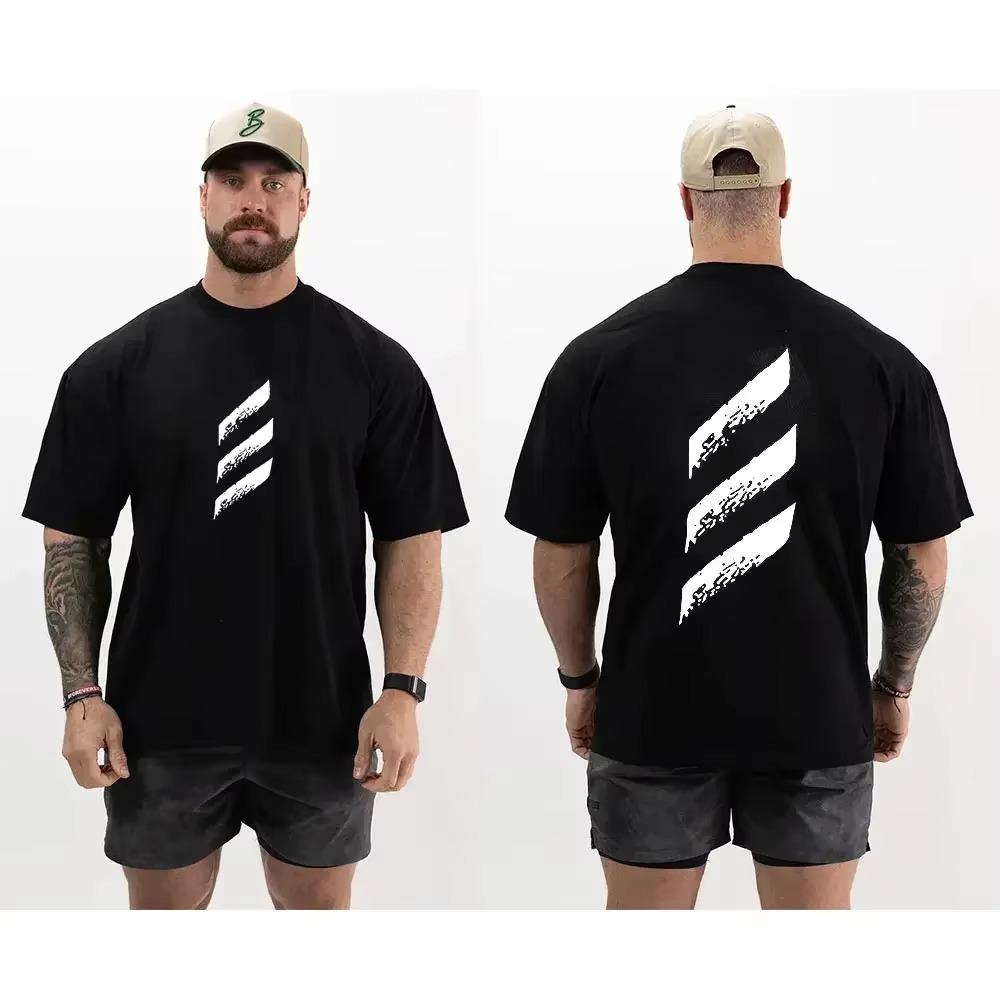 Summer Gym Men's CBUM Cotton Harajuku Thavage Muscular Men Gym T Shirt CBUM Fitness Joggers Pure Cotton Shirt CBUM  Redtube