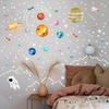 Luminous Nine Planets Astronaut & Meteor Fluorescent Wall Stickers