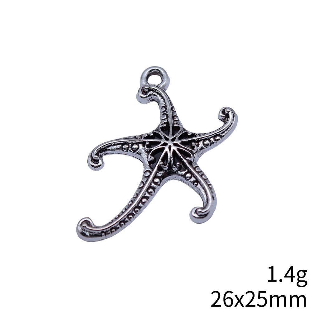 Seestern Meeres-Charms Kollektion Tier-Charms Für Strand-Thema DIY Armband Halskette Schmuckherstellung Zubehör Für