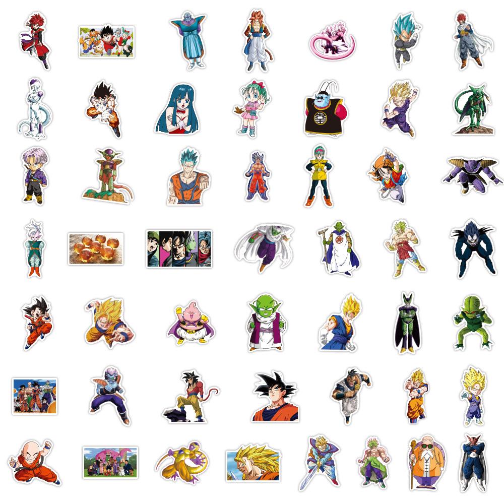 10/30/50/100pcs Japanese Cartoon Dragon Ball Stickers Son Goku Graffiti Sticker for Skateboard Laptop Cool Manga Decals Toys