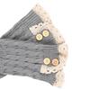 Japanese Knit Lace-Trim Button Leg Warmers: Short, Stylish Wool Boot Covers