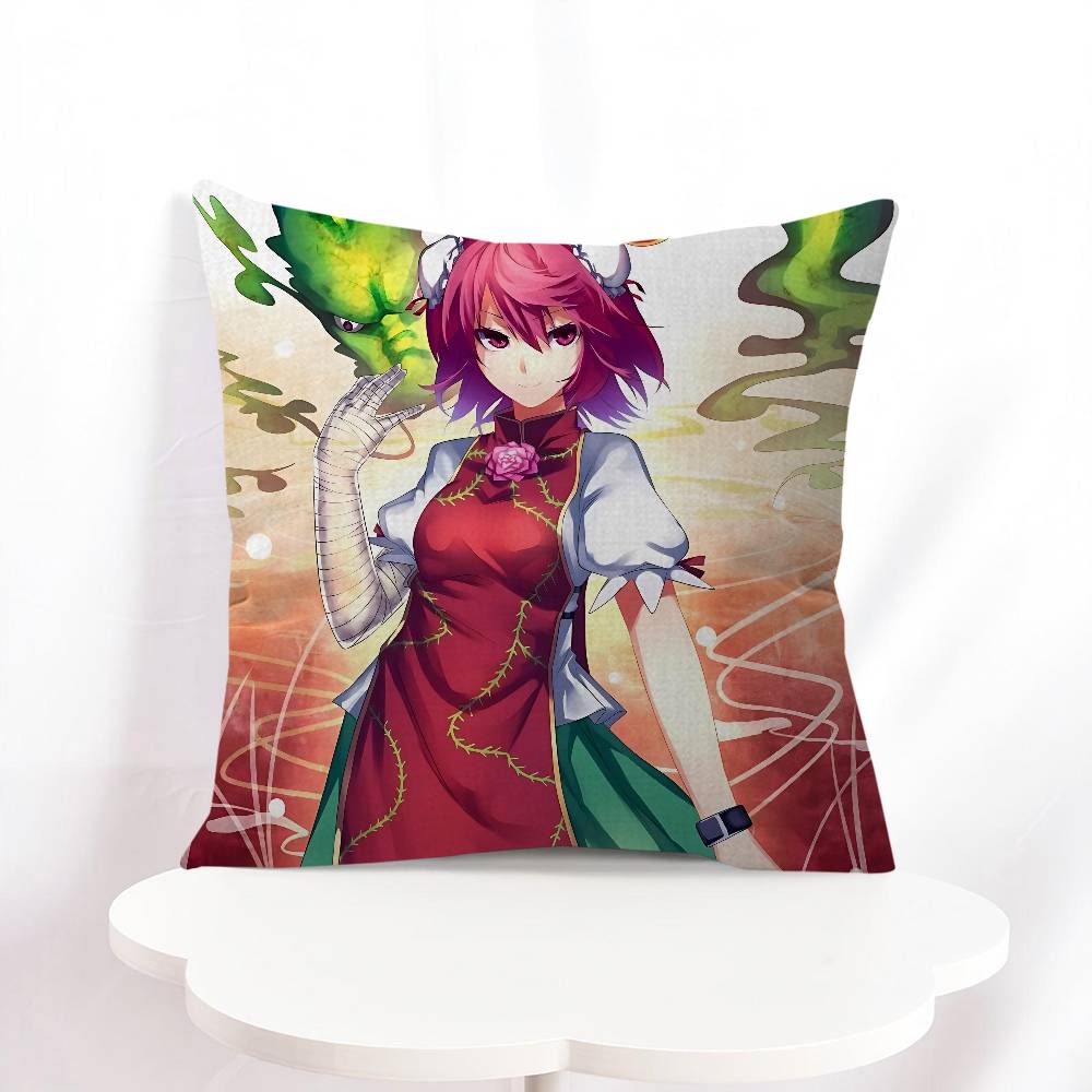 

K-Kasen Ибараки Мультфильм Анимация Подушка Подарок Украшение для дома и офиса Спальня Диван Автомобильная наволочка Чехол 45x45 16x16Inch