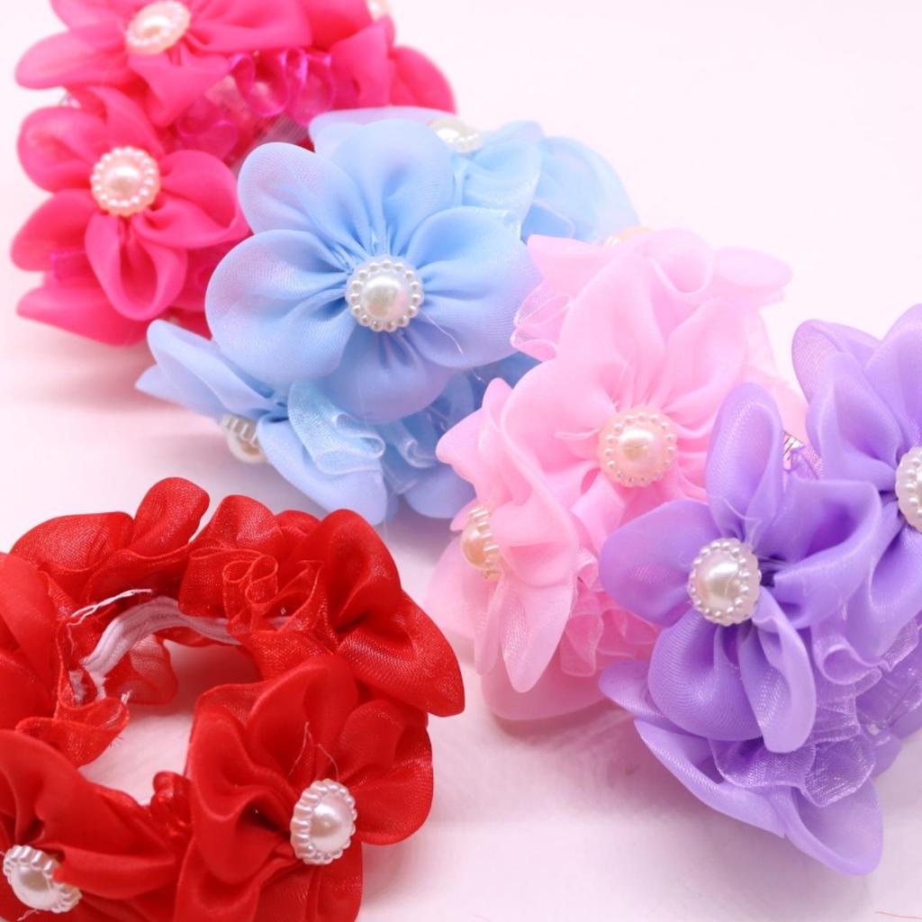 Children's Princess Flower Hair Tie - Cute Hair Accessories for Girls