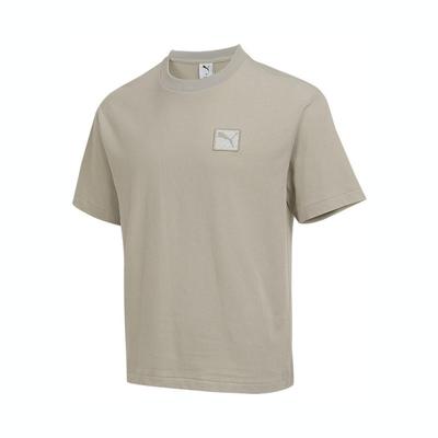 Ess Badge T-shirt Αθλητικό Καθημερινό Κοντομάνικο Απλό Μπλουζάκι με Στρογγυλή Λαιμόκοψη Ανδρικά Μπλουζάκια 634868-68