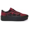 Vans Old Skool Stackform Samt Karo Unisex Sneaker Rot Port Schwarz VN0A7Q5M02Y