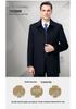 Men's Cashmere Lapel Wool Coat - Autumn/Winter Thick Button-Up for Middle-Aged & Elderly Casual Wear