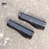 GORIX Bicycle Pattern Long Pair x for Cross Stylish Handlebar Double Shock Absorption Grips, Long/Long, Carbon-Look (GX-BONC6 (130mm 130mm)) Bikes,