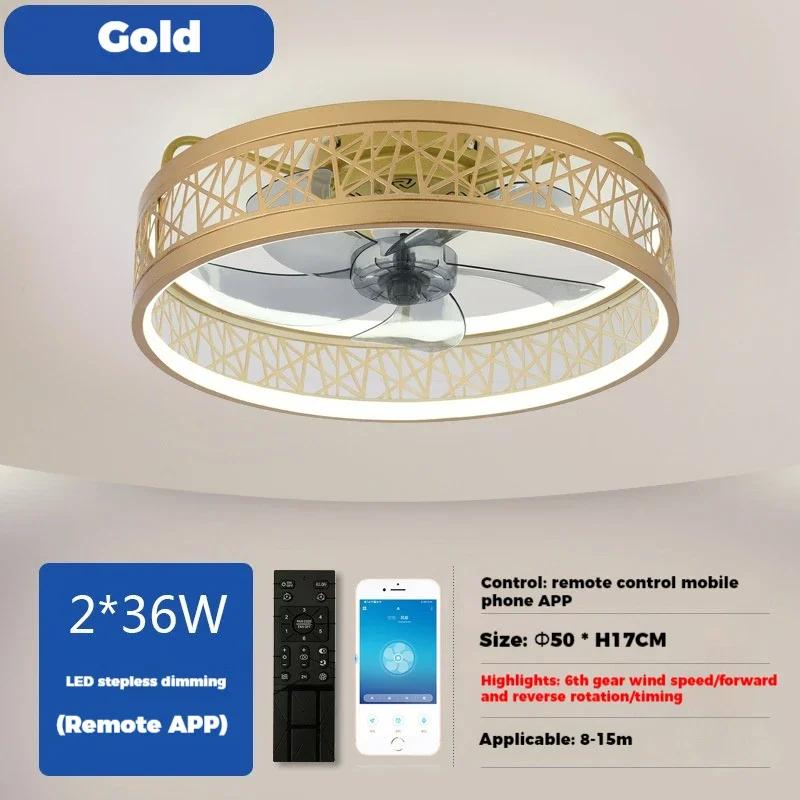 

потолочный вентилятор для спальни с пультом дистанционного управления освещением, 6 скоростей, переменная частота, современный потолочный вентилятор для ресторана, кабинета, освещение 10 В 220 В 220V